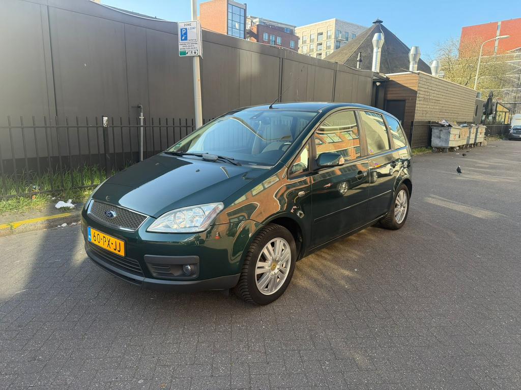 Ford Focus C-Max 1.8-16V | Ghia | Cruise | Clima | Trekhaak, Auto's, Voorwielaandrijving, Beige, 4 cilinders, Handgeschakeld