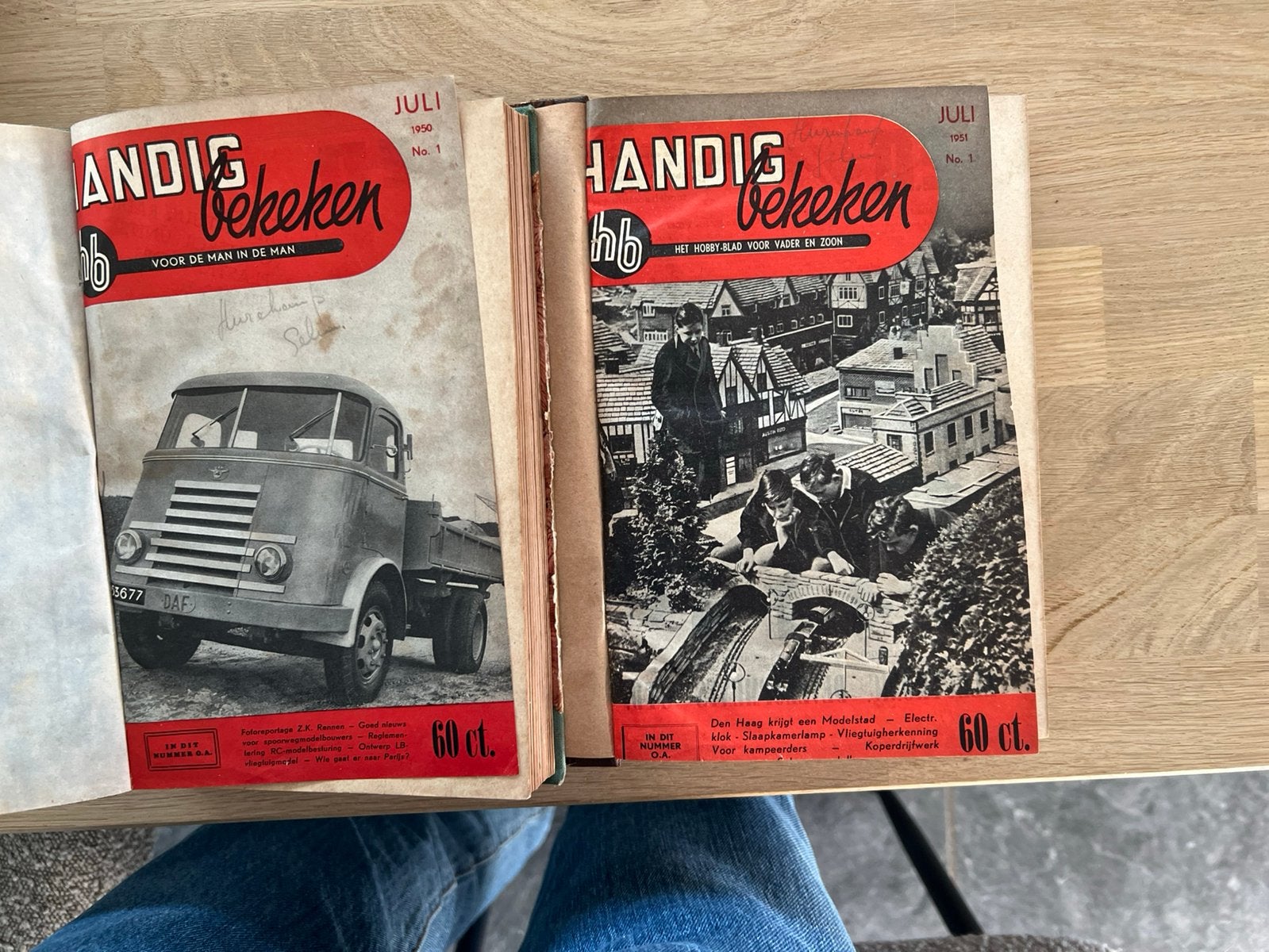 Handig bekeken voor de man in de man 1950 en 1951 ingebonden, Verzamelen, Tijdschriften, Kranten en Knipsels, Ophalen of Verzenden