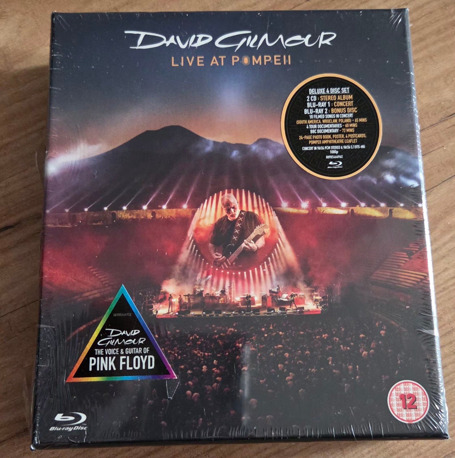 David Gilmour - Live At Pompeii (Deluxe 2CD + 2 Blu-ray), Muziek en Concerten, Engels, Nederlands, 4K Ultra HD Blu-ray