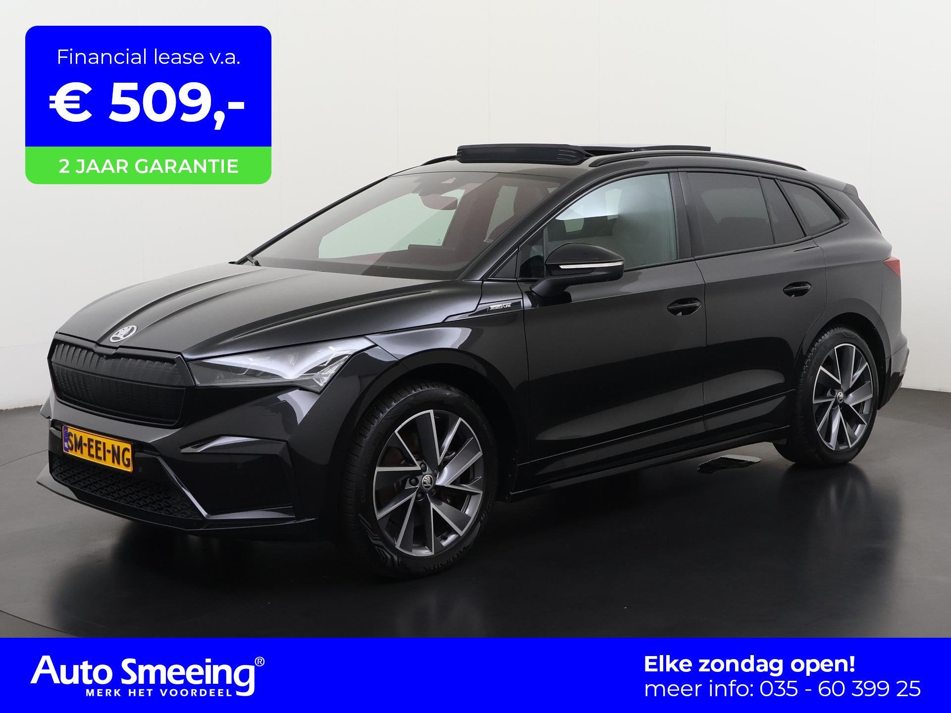 Skoda Enyaq iV 80 Sportline | SOH 96% | Panoramadak | Trekha, Auto's, Skoda, Automaat, Achterwielaandrijving, Gebruikt, Zwart
