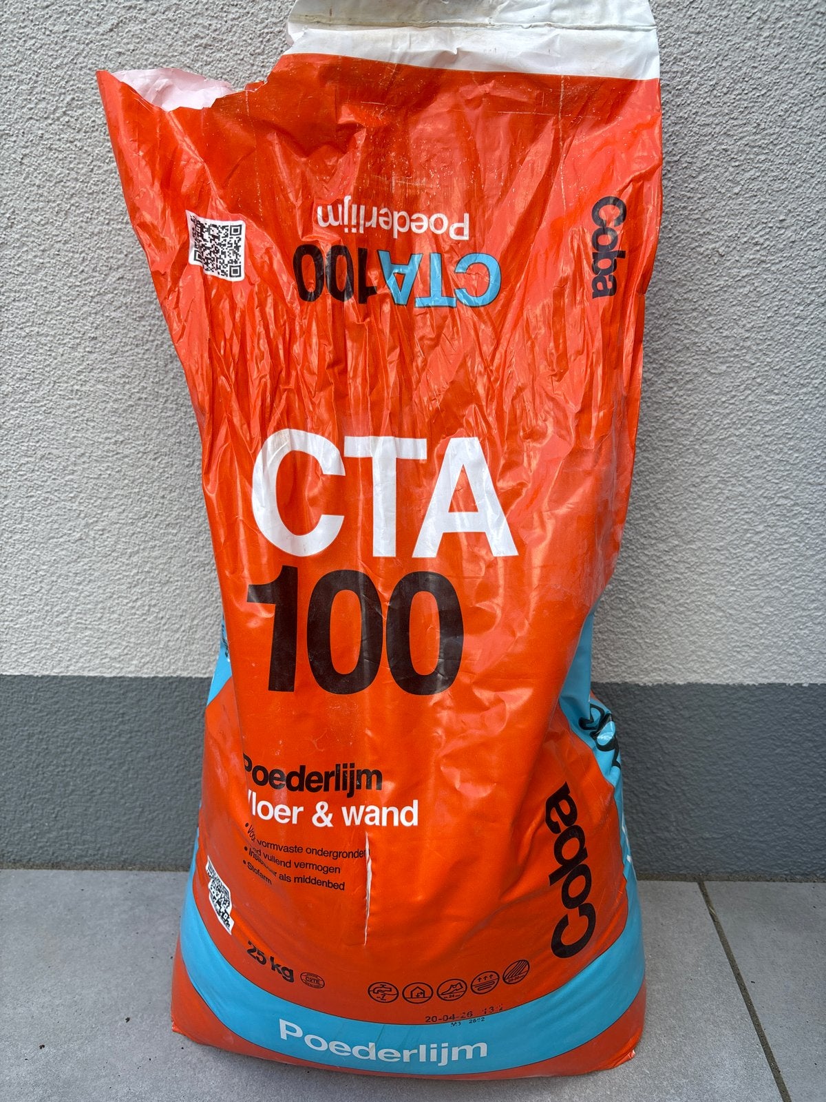 Coba CTA 100 Poederlijm - 10kg tegellijm vloer wand, Ophalen, Overige materialen, Overige typen, Nieuw
