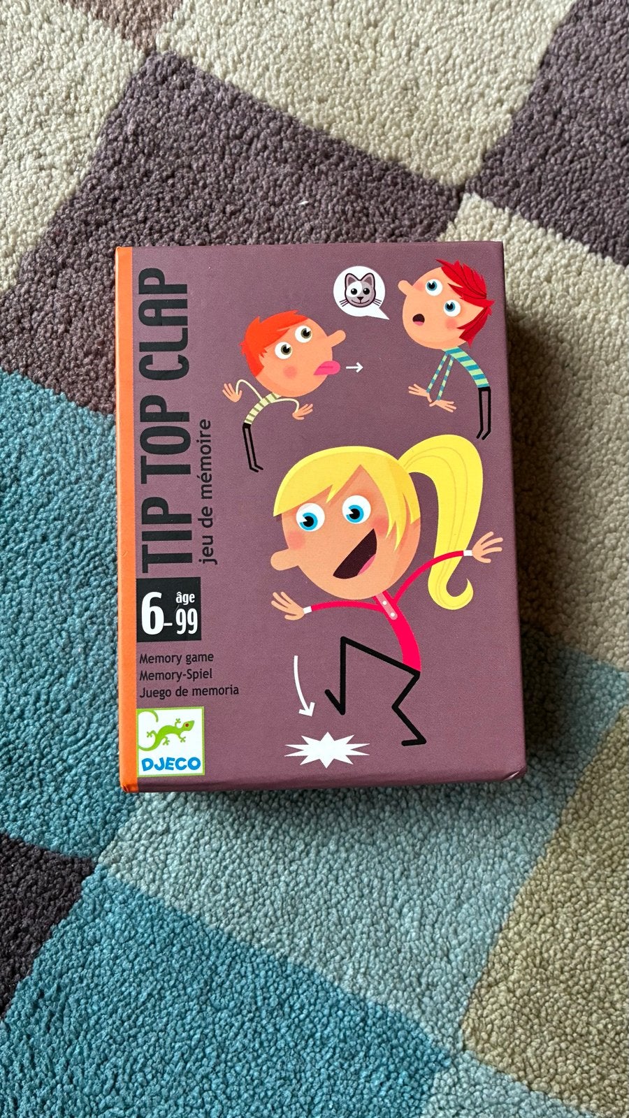 Zgan Djeco Tip Top Clap Memory Spel - Gezelschapsspel, Een of twee spelers, Ophalen of Verzenden, Zo goed als nieuw, Reisspel