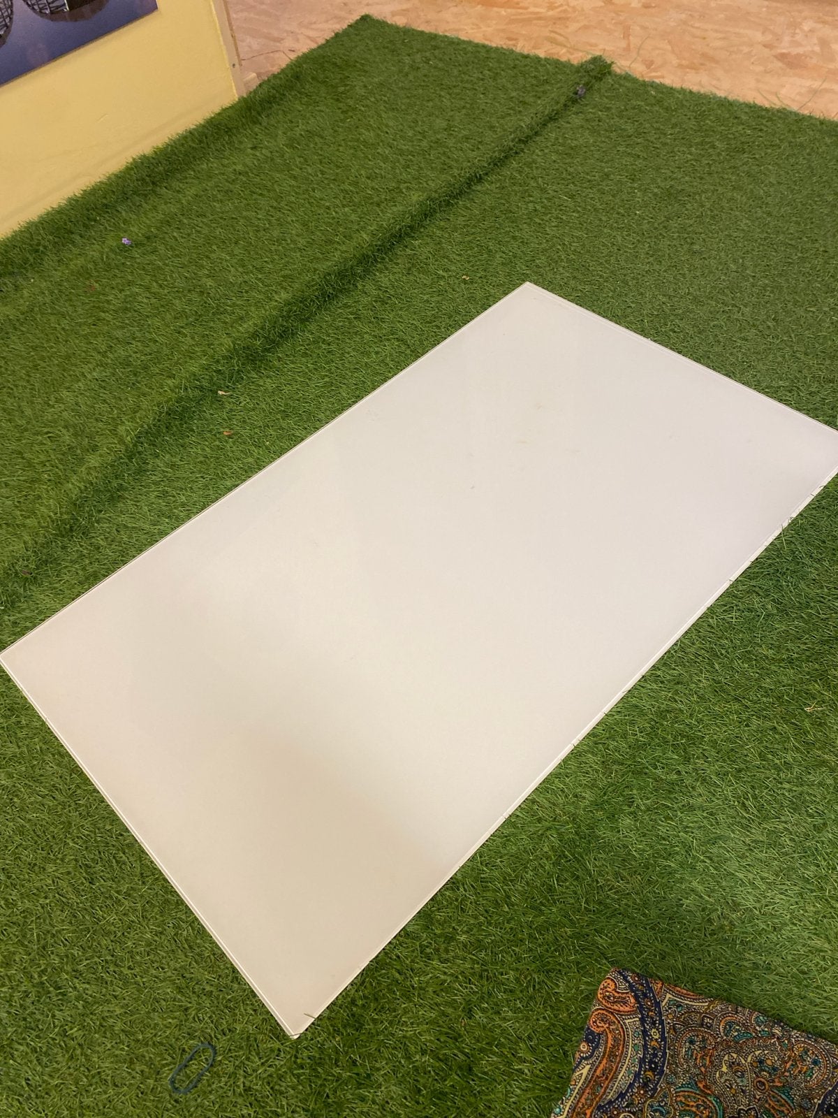 2x IKEA Malm ladenkast Glasplaat Wit Melkglas 800x480mm, Ophalen, Gebruikt