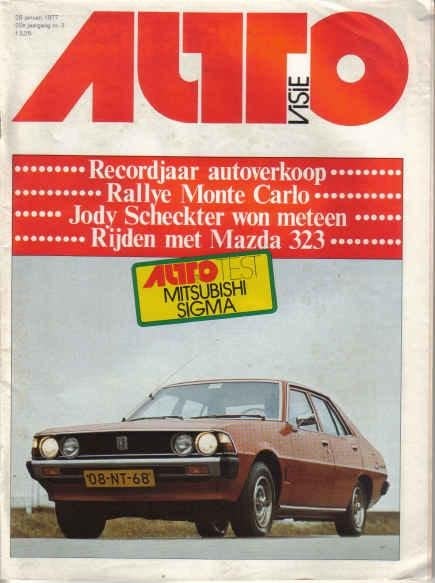 Autovisie 3 1977 : Mitsubishi Galant - Reliant Scimitar GTE, Ophalen of Verzenden, Gelezen, Algemeen