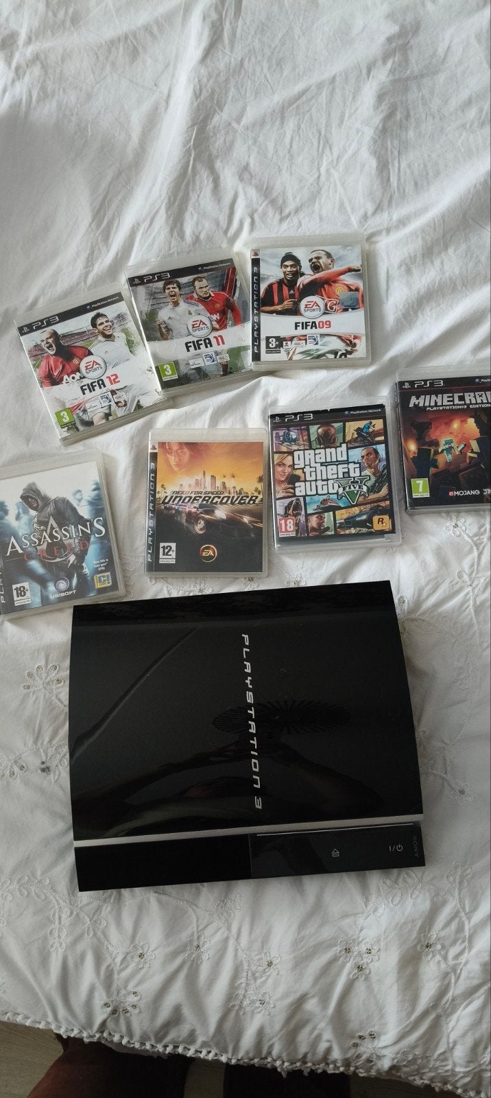 PlayStation 3 (CECHH04) met games, Spelcomputers en Games, Spelcomputers | Sony PlayStation 3, 40 GB, Phat, Ophalen of Verzenden