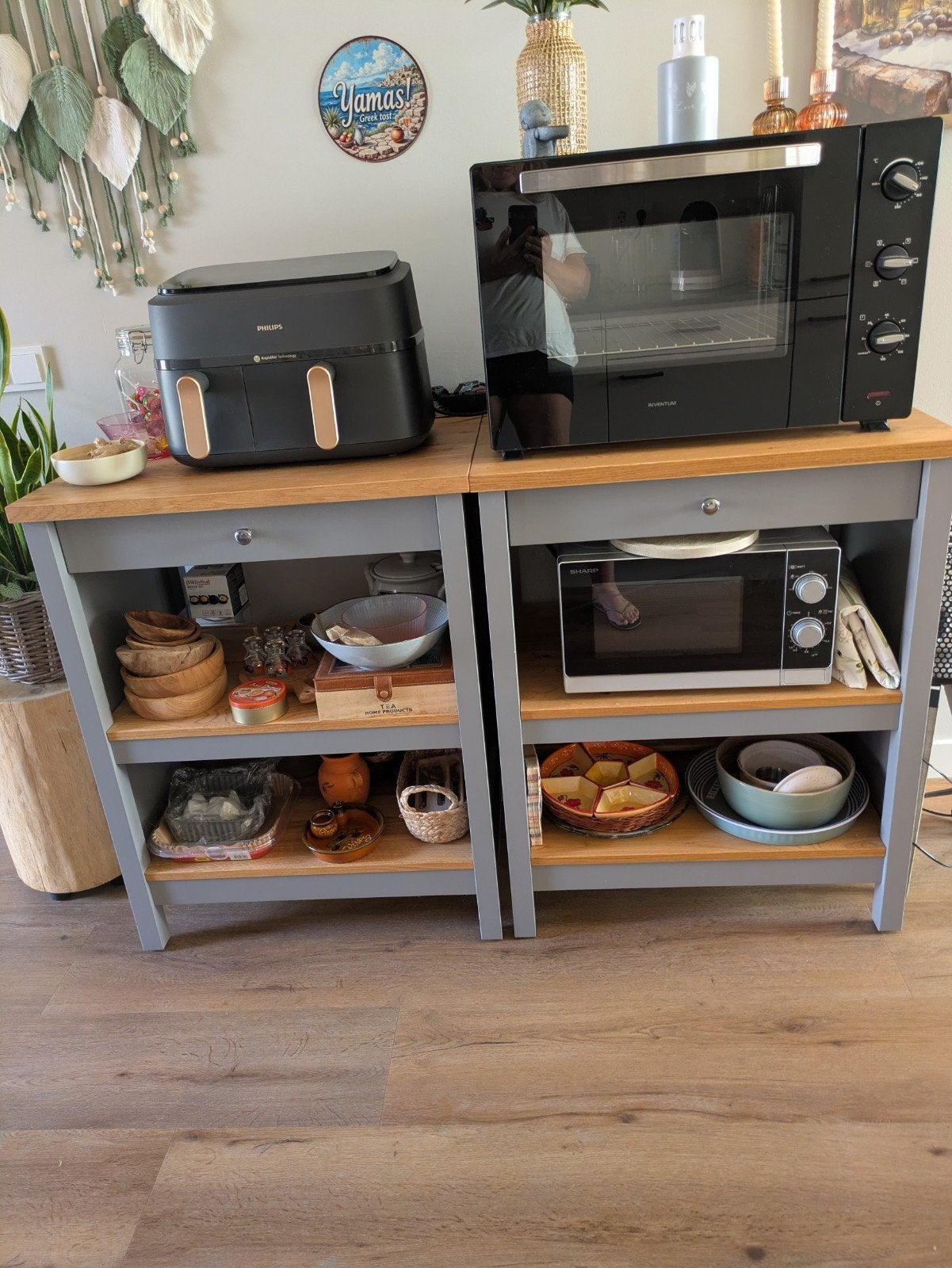 keukeneiland Tornviken grijs . Per stuk te koop of samen, Ophalen, 50 tot 100 cm, Zo goed als nieuw, Minder dan 100 cm