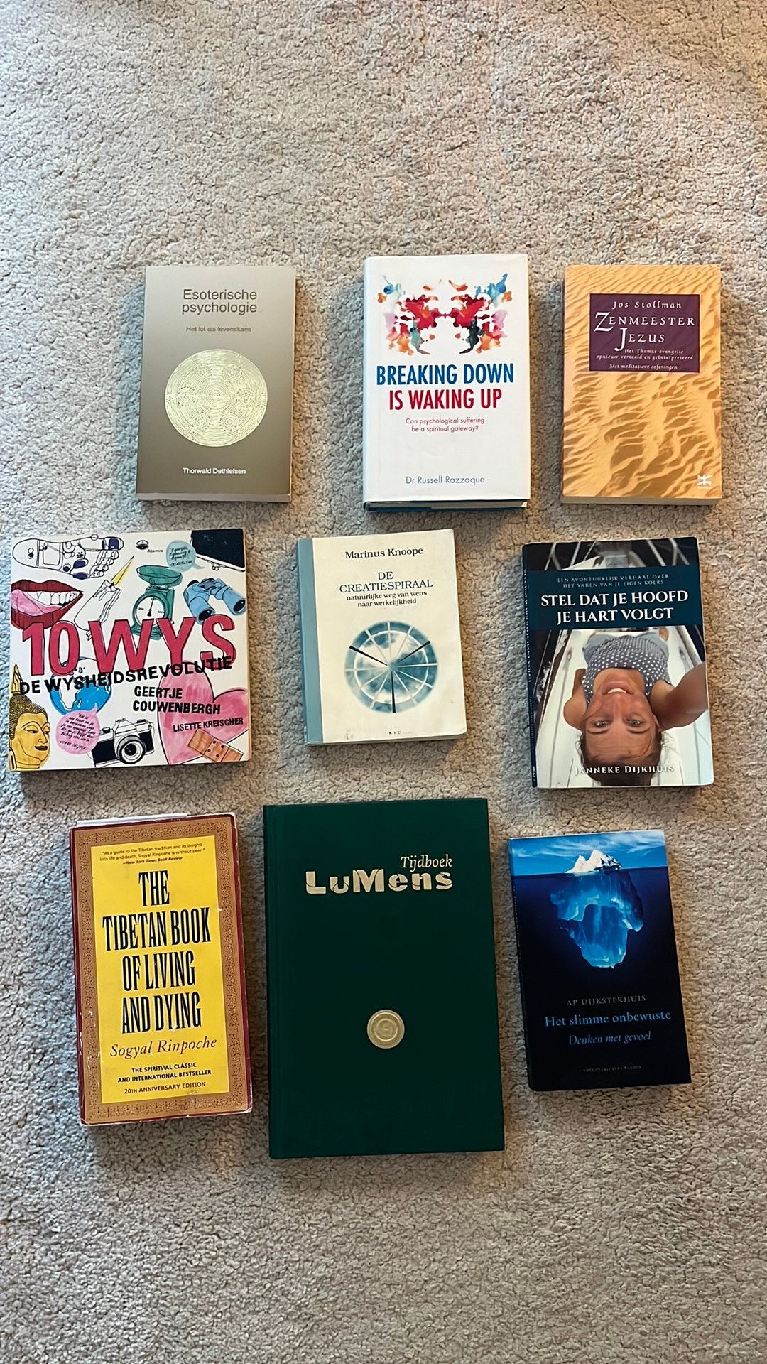 Spirituele boeken: tibetan book of living and dying, LuMens, Ophalen, Spiritualiteit algemeen, Overige typen