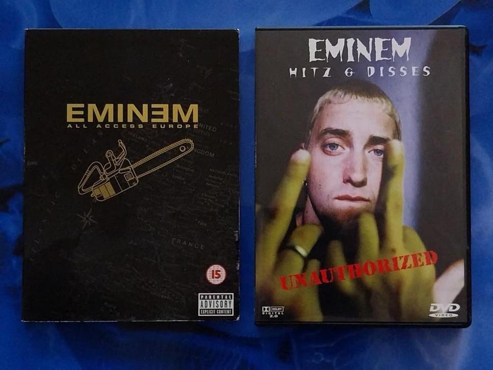2 DVD's  EMINEM, Ophalen of Verzenden, Zo goed als nieuw