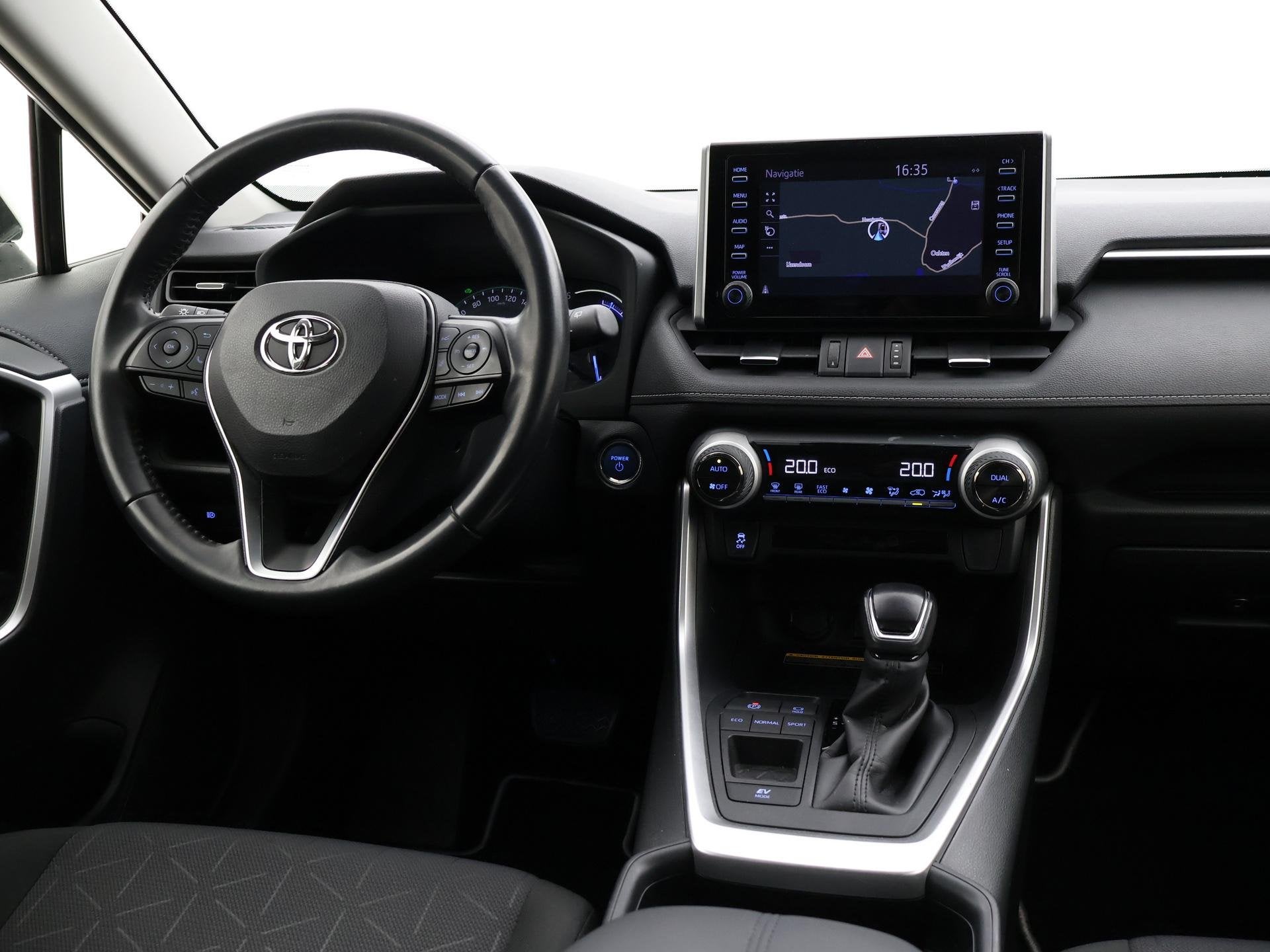 Toyota RAV4 2.5 HYBRID 218 PK NIEUW MODEL + ADAPTIVE CRUISE, Stof, Gebruikt, Euro 6, 4 cilinders