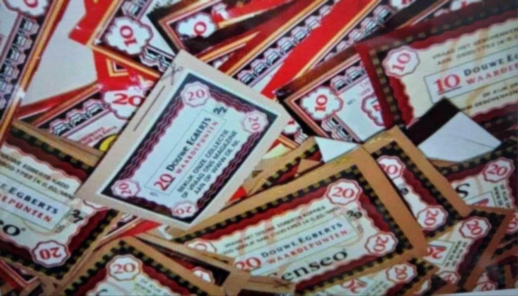 Douwe Egberts waardepunten 25.000 stuks per 1000 verpakt, Hobby en Vrije tijd, Spaarzegeltjes, Ophalen of Verzenden, Koffie of Thee