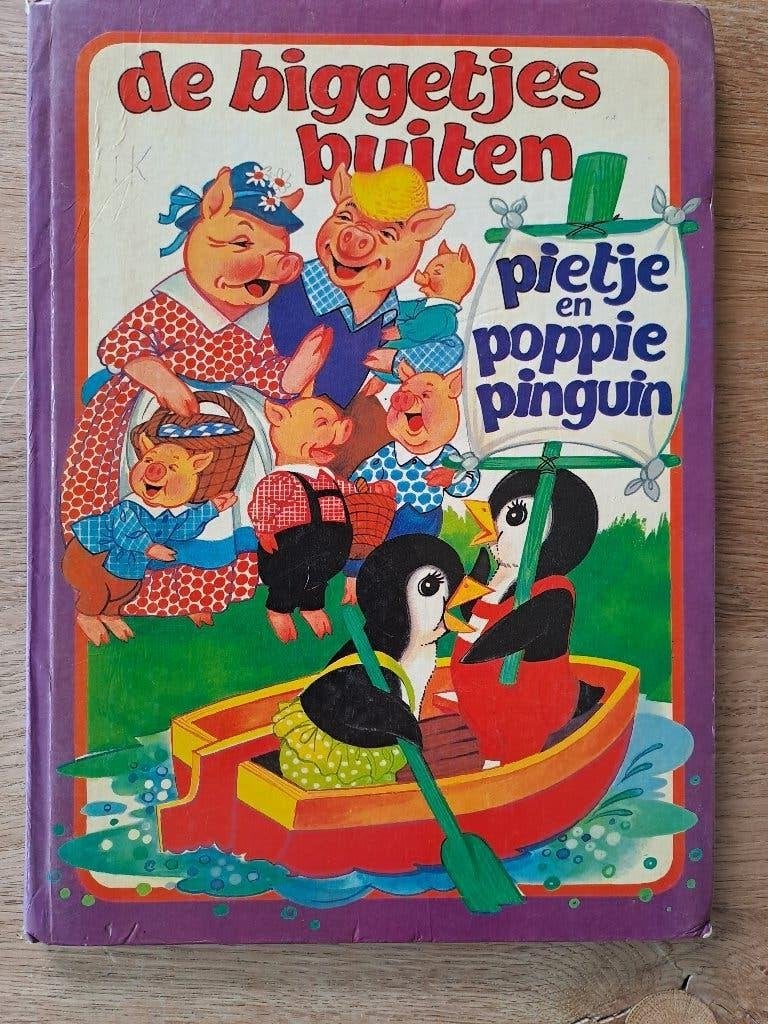 DE BIGGETJES BUITEN. PIETJE EN POPPE PIQUIN., Boeken, Kinderboeken | Jeugd | onder 10 jaar, Ophalen of Verzenden, Gelezen, Willy Schermelè