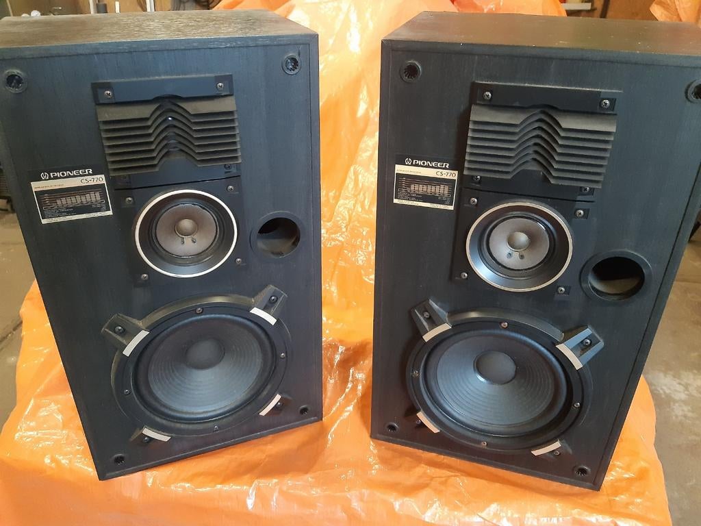 Pioneer CS-770 110W speakers te koop, Audio, Tv en Foto, Luidsprekers, Gebruikt, 60 tot 120 watt, Front, Rear of Stereo speakers