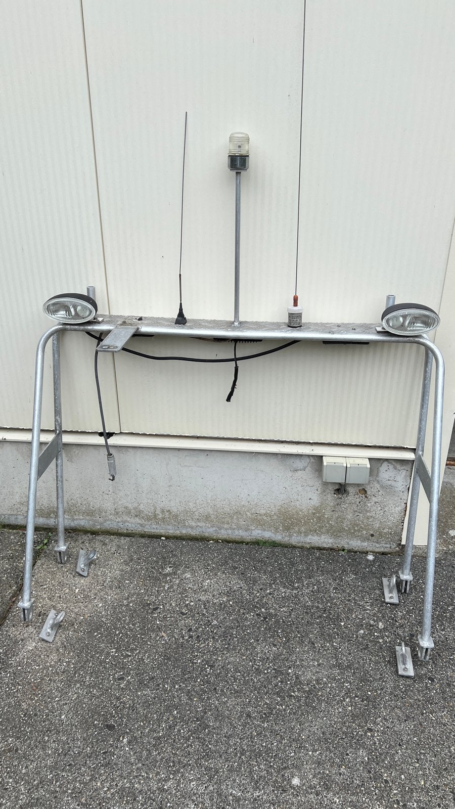Aluminium kajuitrek met verlichting en antennes, Watersport en Boten, Ophalen, Gebruikt, Overige typen