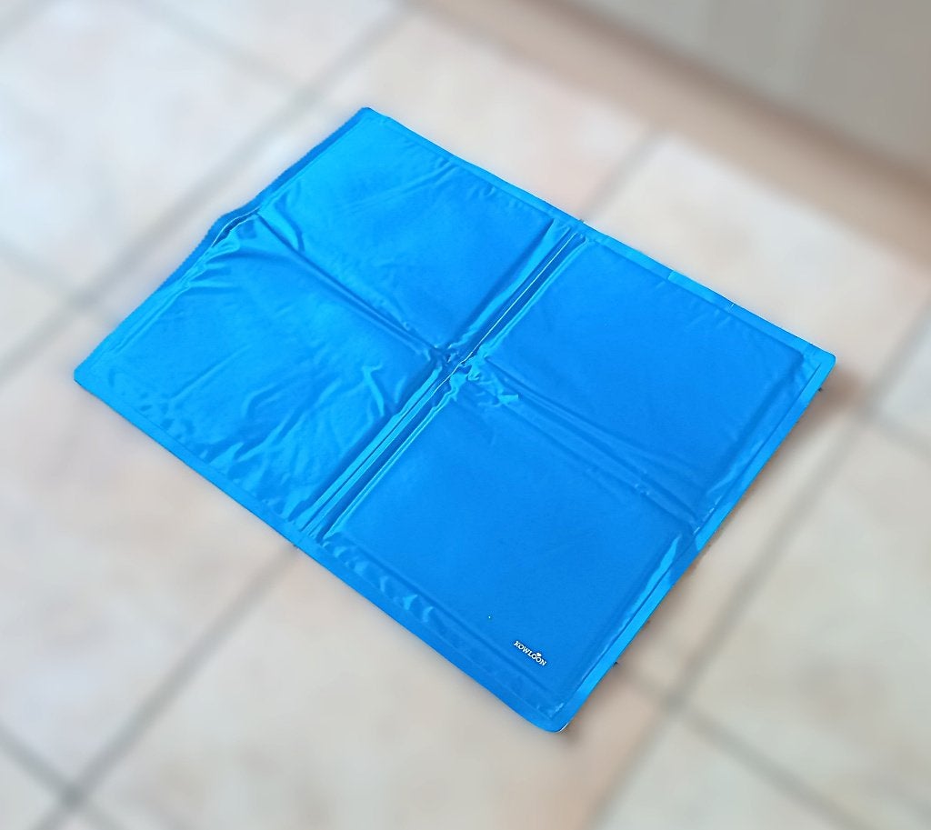 koelmat - blauw - 50x40 cm - voor honden of katten, Dieren en Toebehoren, Ophalen of Verzenden, Gebruikt