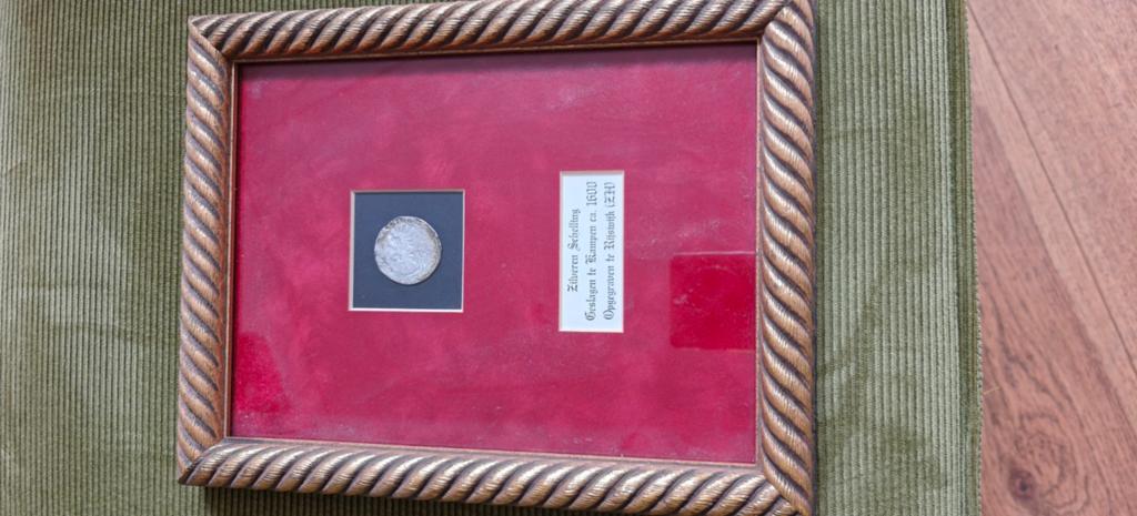 Zilveren Schelling Kampen ca. 1600 - Opgraving Rijswijk, Postzegels en Munten, Munten | Nederland, Vóór koninkrijk, Zilver, Losse munt