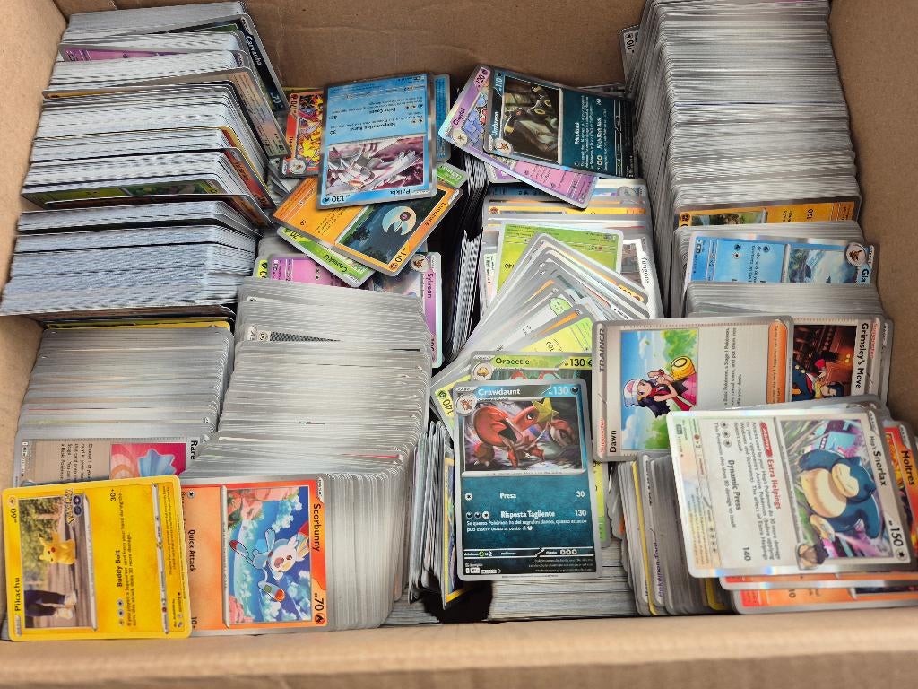 Mega bulk partij van 5000 pokemon kaarten. Veel holo's, Ophalen of Verzenden, Zo goed als nieuw, Meerdere kaarten