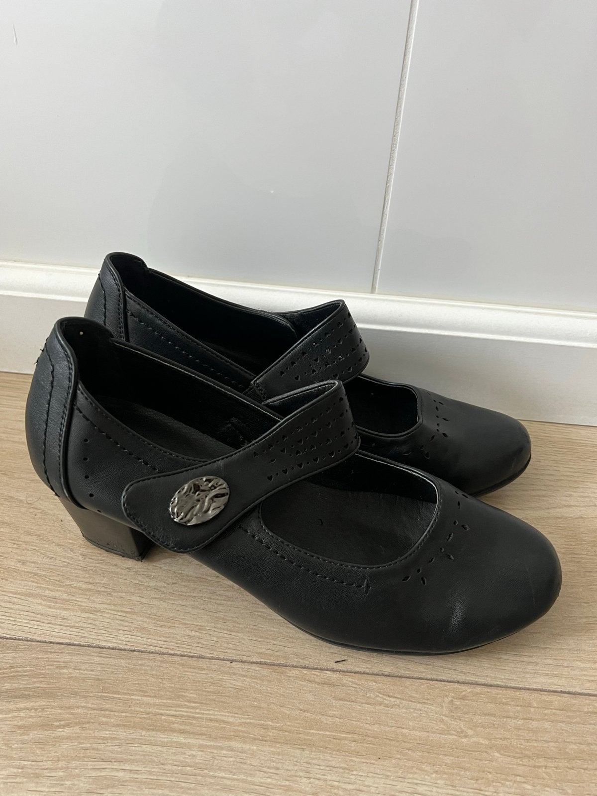 Zwarte Dames Mary Jane Schoenen - Maat 39, Ophalen of Verzenden, Gedragen, Zwart, Schoenen met lage hakken