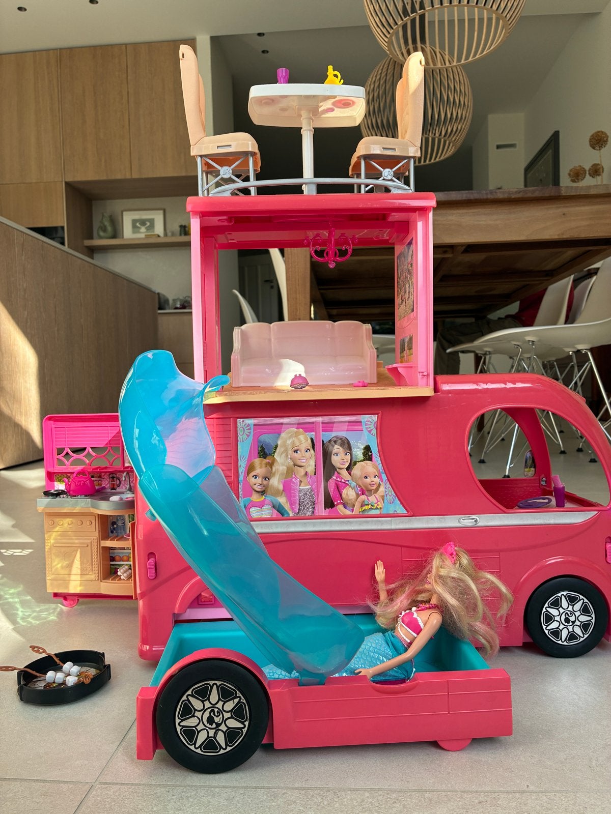 Barbie Pop-Up Camper - Mattel, Ophalen, Gebruikt, Jongen of Meisje