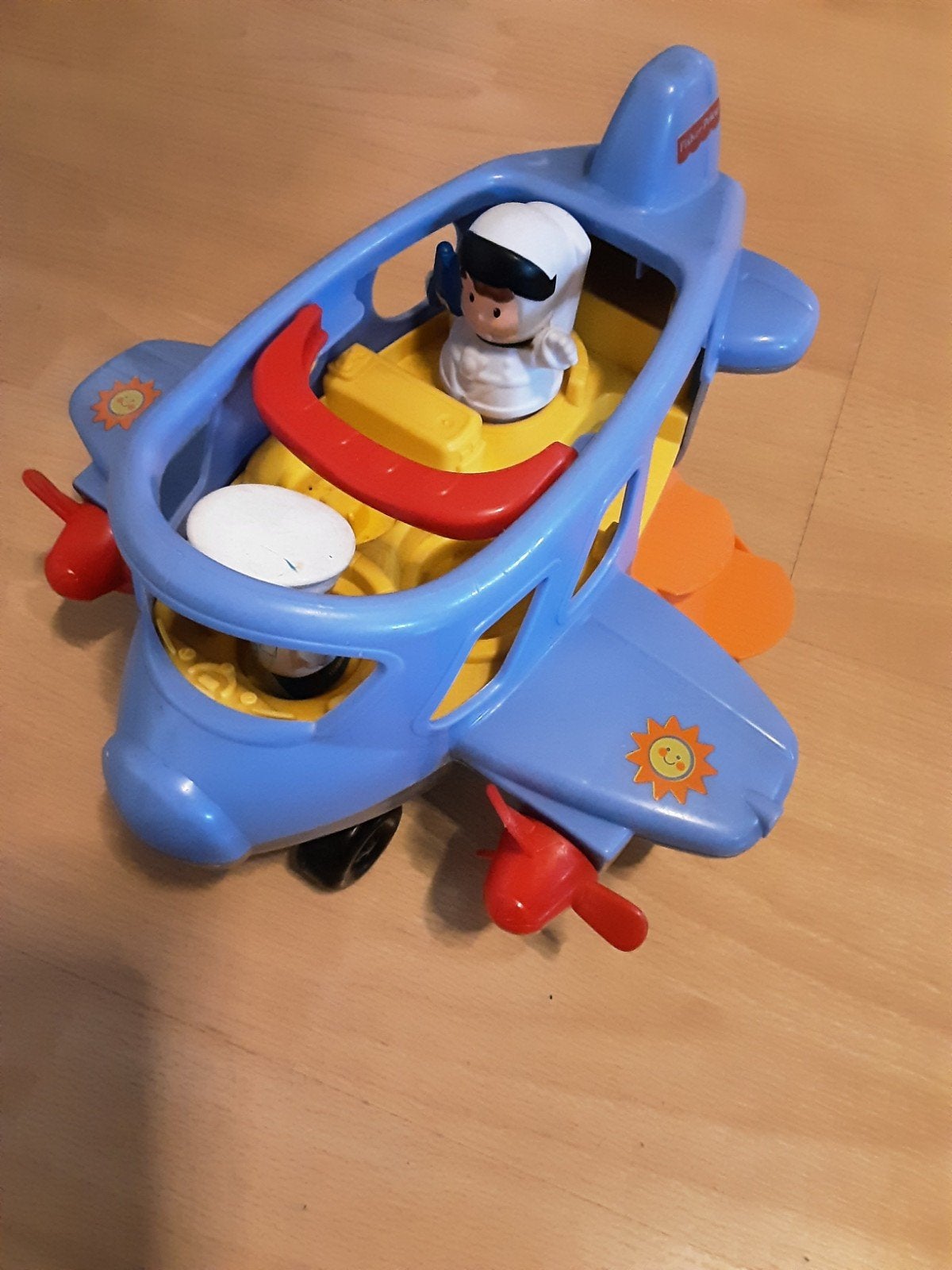 Fisher-Price Little People Vliegtuig met Piloot, Kinderen en Baby's, Ophalen, Gebruikt, Auto of Voertuig