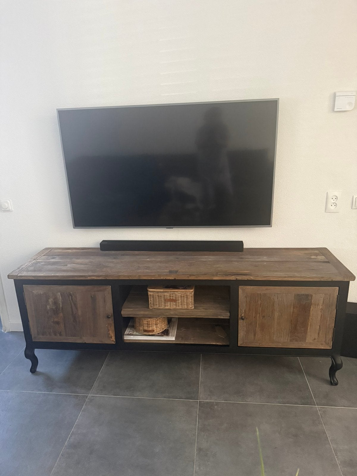 Riviera maison tv/sidetable, Ophalen, Zo goed als nieuw, 25 tot 50 cm, Minder dan 100 cm