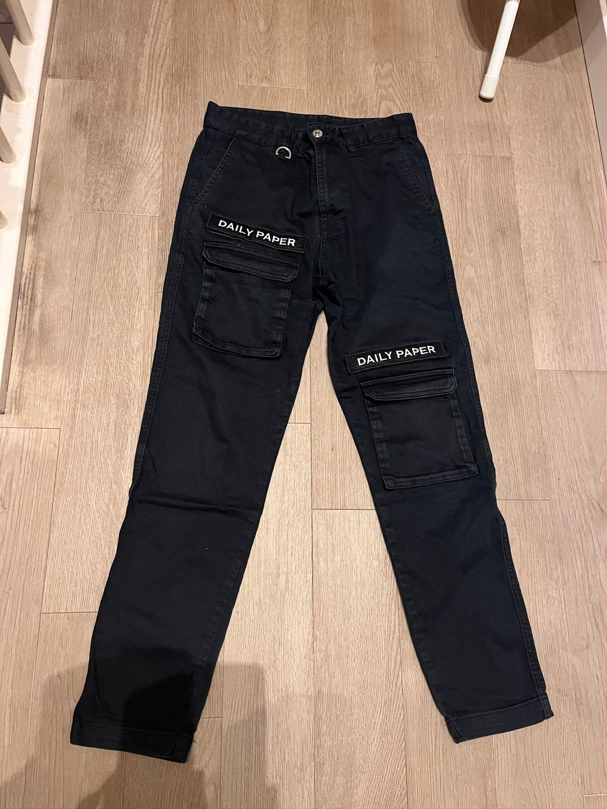 Daily paper cargo pants heren mt s zwart, Ophalen of Verzenden, Gedragen, Maat 46 (S) of kleiner, Zwart