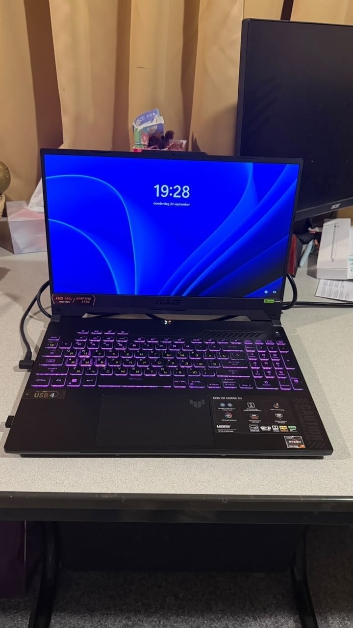 ASUS TUF A15 | RTX 4060 | Ryzen 7 7735HS | 2TB SSD | 16GB, Computers en Software, Ophalen, Met videokaart, Zo goed als nieuw, Gaming