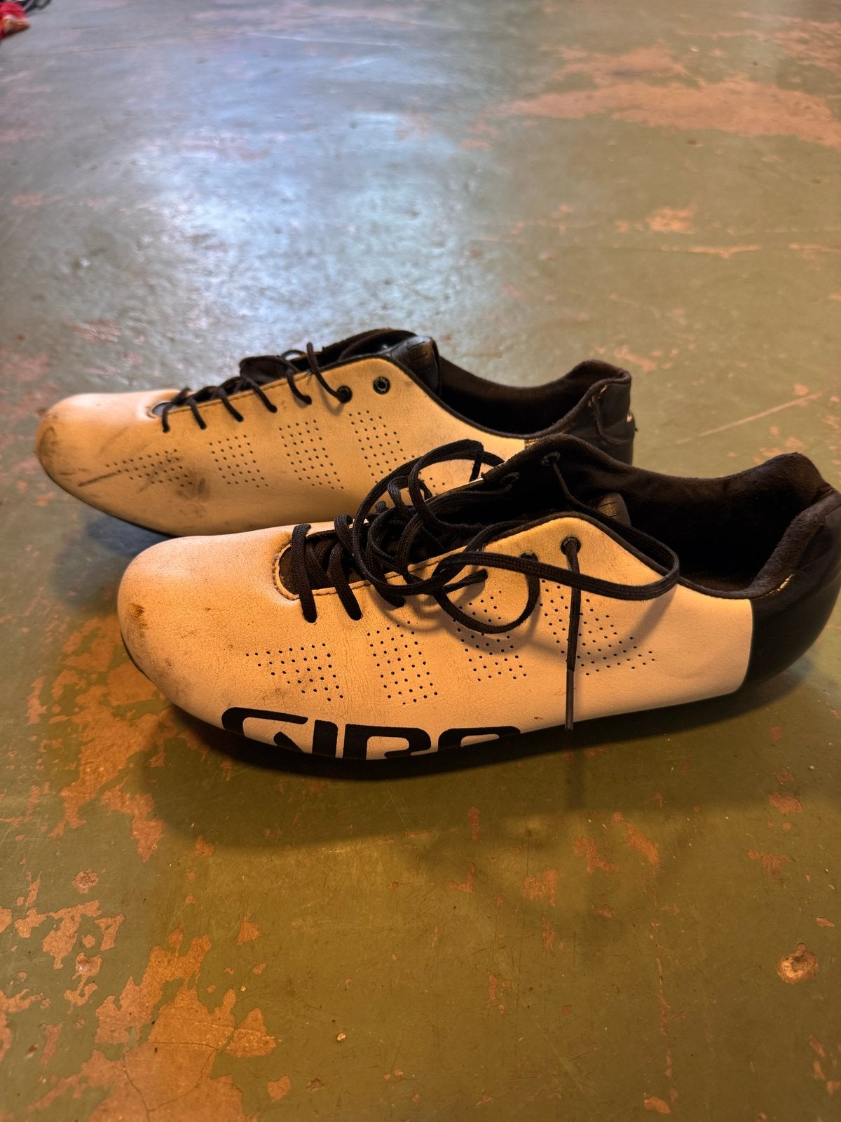 Giro fietsschoenen - wit/zwart, Fietsen en Brommers, Fietsaccessoires | Fietskleding, Gebruikt, Heren, Schoenen, Overige maten