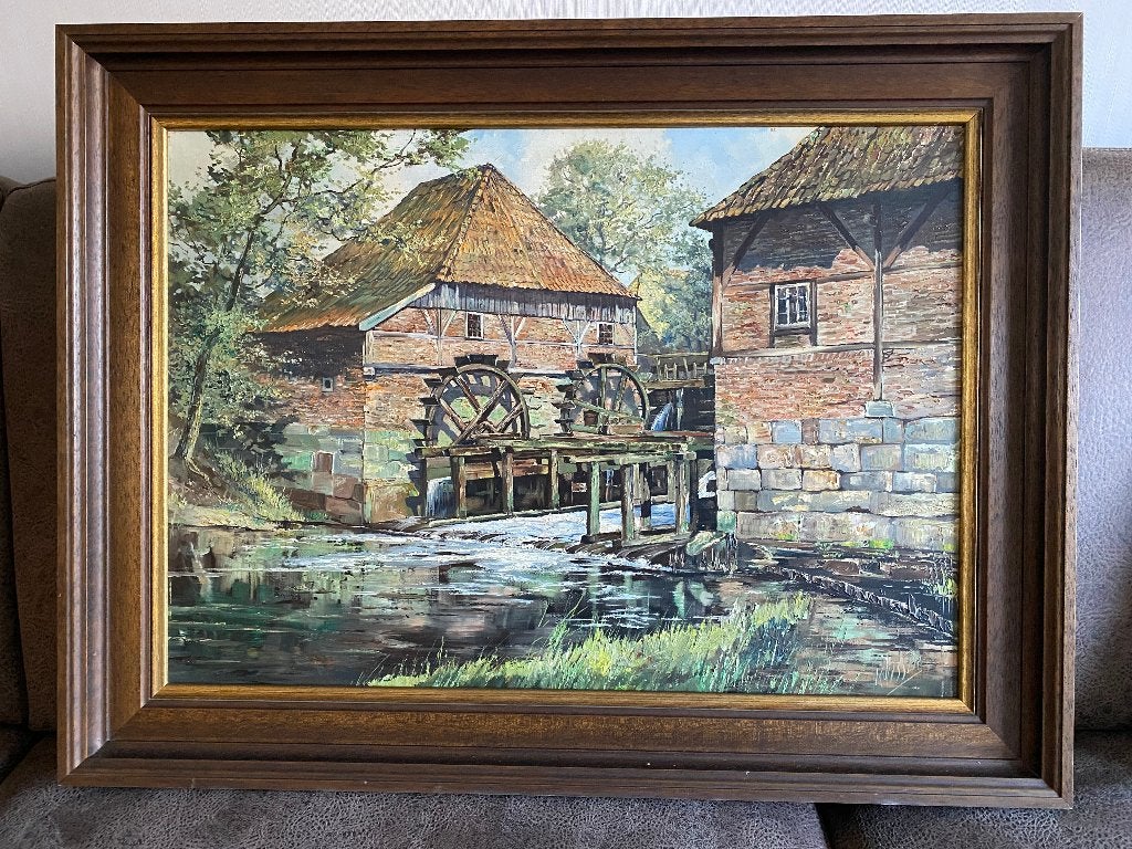 Schilderij, Antiek en Kunst, Kunst | Schilderijen | Klassiek, Ophalen of Verzenden