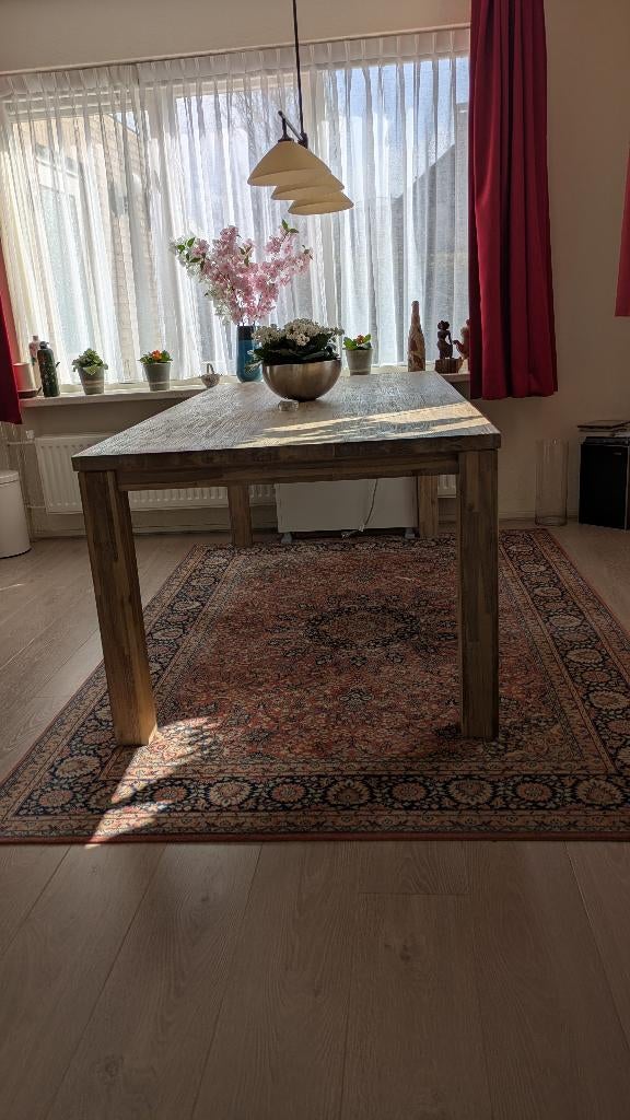 Eethoek tafel  100x200, Ophalen, Strak, Gebruikt, 100 tot 150 cm