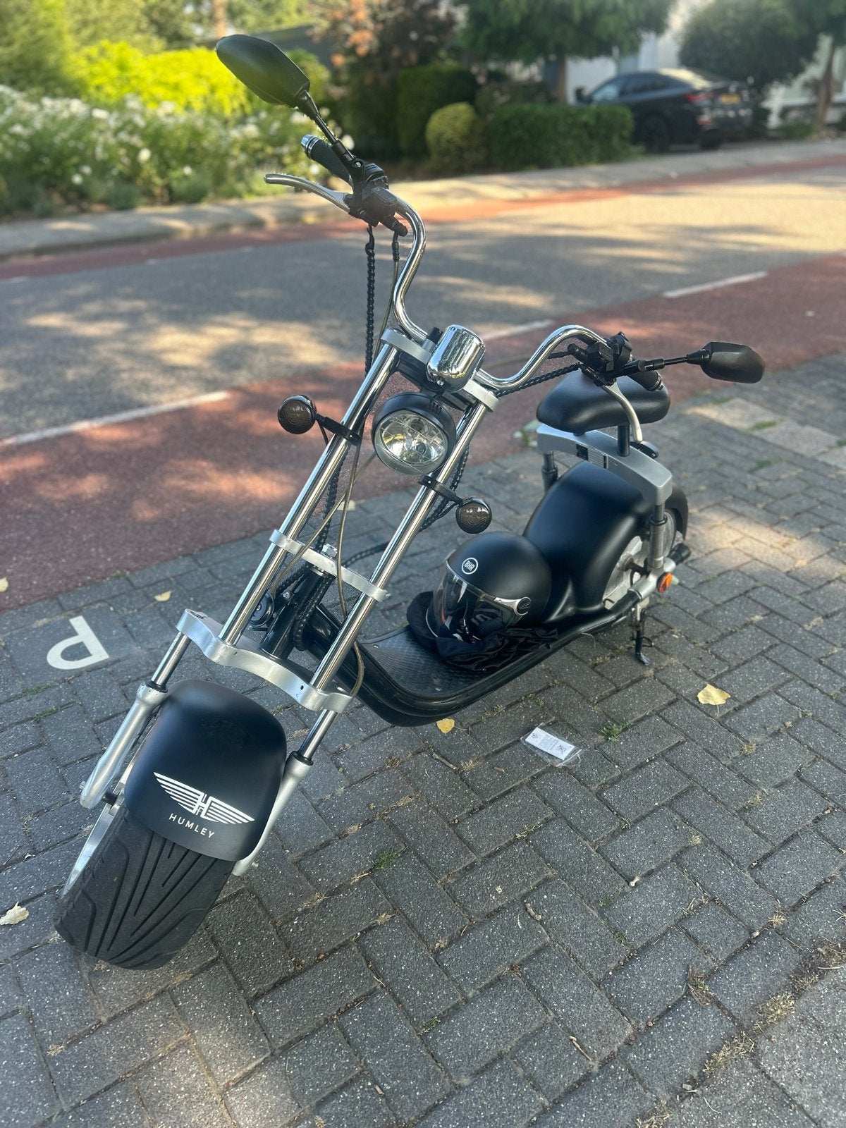 Elektrische Chopper | 450 km | Nieuwstaat | Incl. slot, Fietsen en Brommers, Ophalen, Zo goed als nieuw, Maximaal 45 km/u