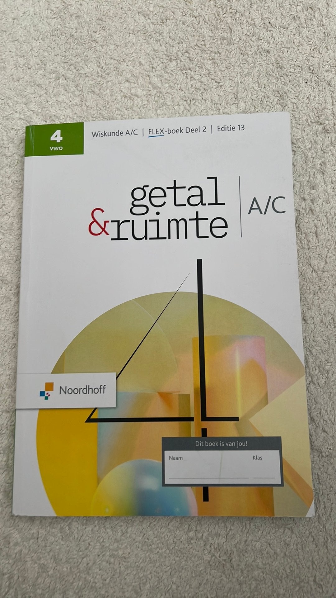 Wiskunde A/C 4 VWO Deel 2 Editie 13, Boeken, Ophalen of Verzenden, Zo goed als nieuw, VWO