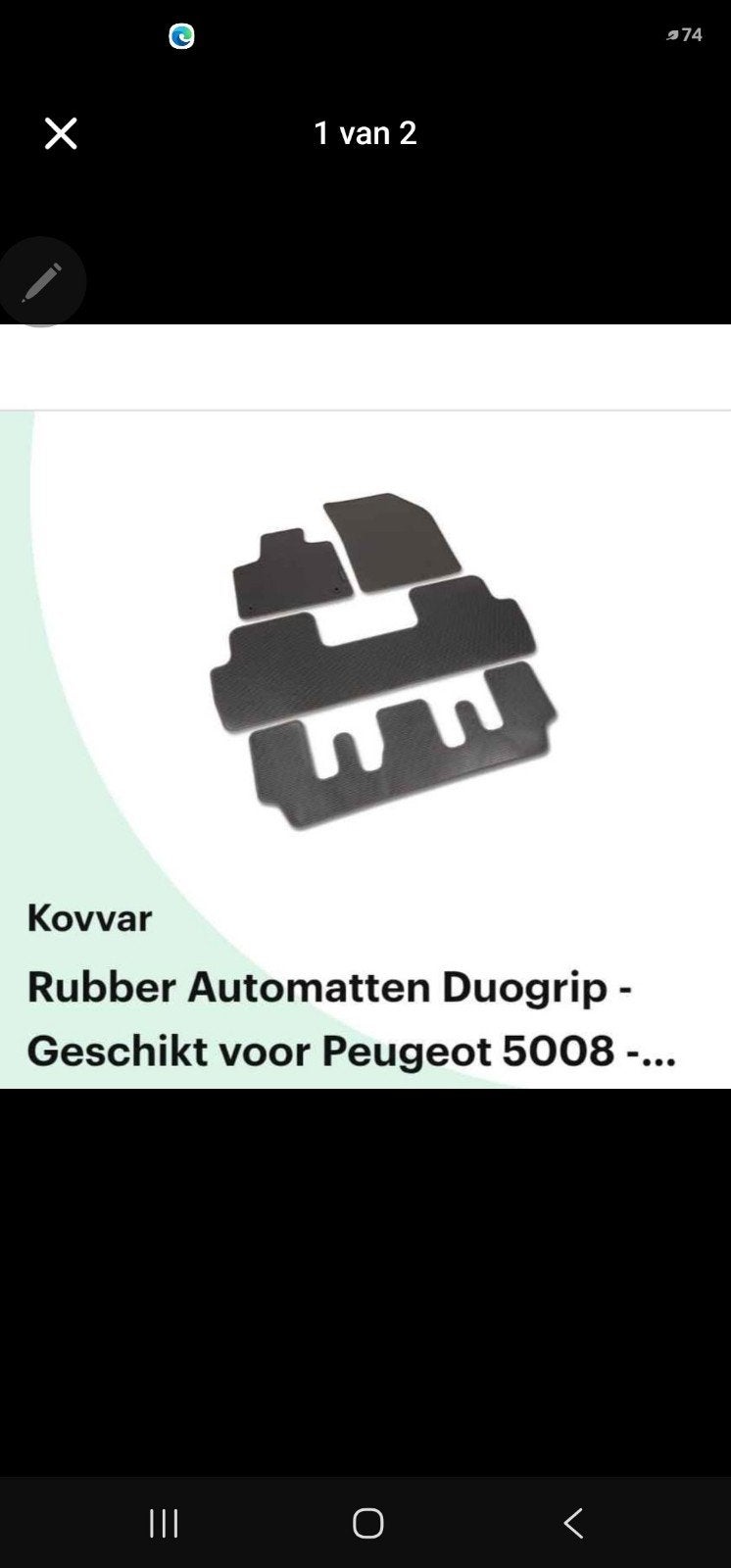 Peugeot 5008 rubbermatten - Nieuw en ongebruikt, Ophalen of Verzenden