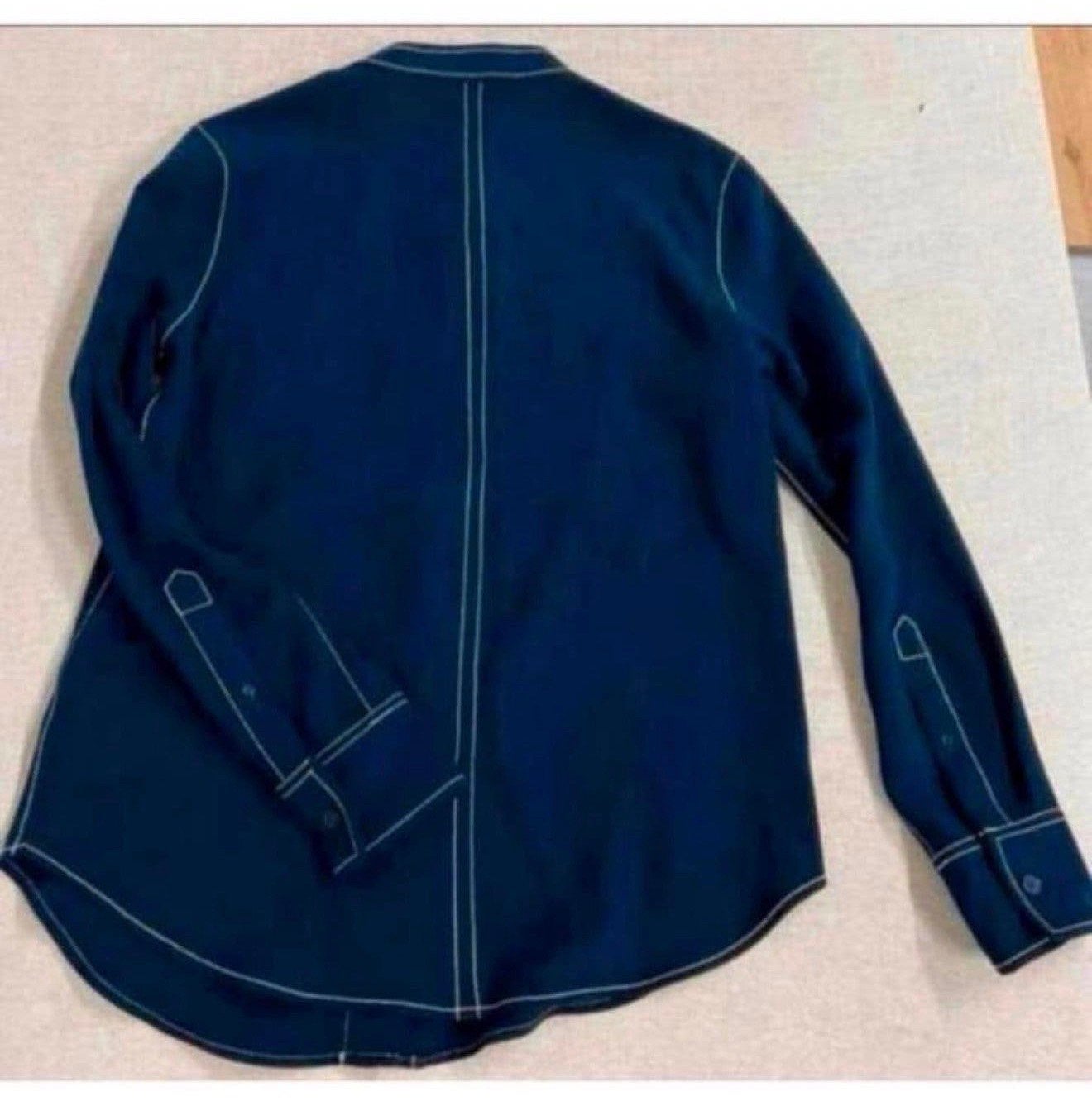 Jasper Conran blouse jack jacket jasje maat 38 M dames blauw, Maat 38/40 (M), Blauw, M, Ophalen of Verzenden