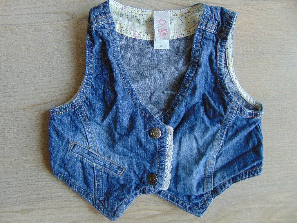 Spijkergilet blauw giletje maat 86 C&A gilet jasje, Kinderen en Baby's, C&A, Meisje, Ophalen of Verzenden, Zo goed als nieuw