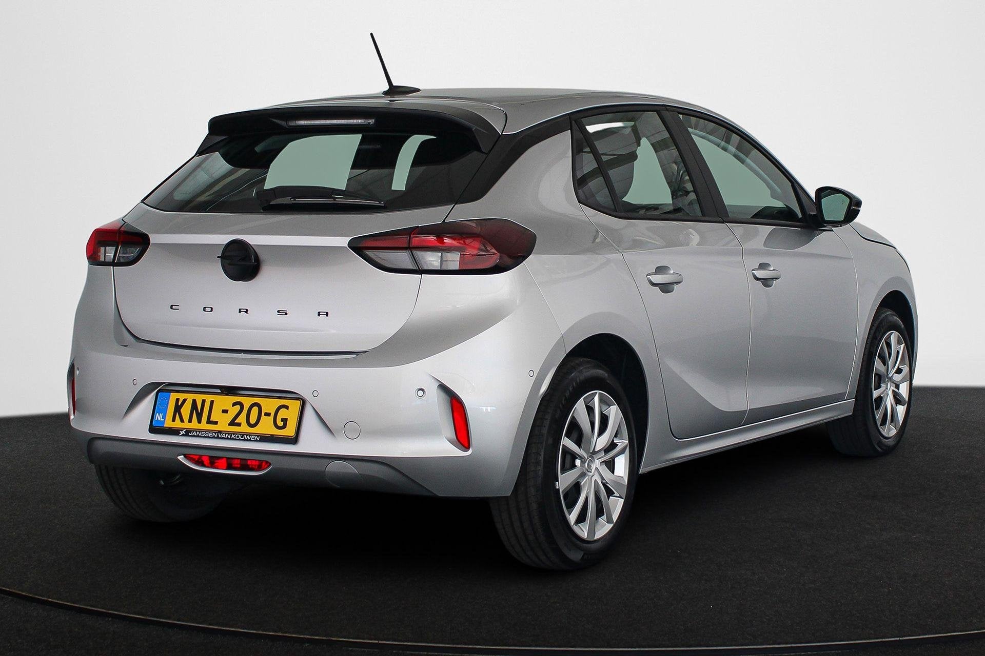 Opel Corsa Electric Long Range Edition 51 kWh Achteruitrijca, Auto's, Opel, Stof, Zwart, 315 min, Zilver of Grijs