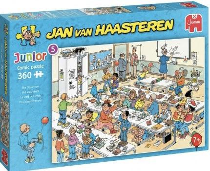 Jan van Haasteren JUNIOR - Het Klaslokaal - 360 stukjes, Hobby en Vrije tijd, Denksport en Puzzels, Ophalen of Verzenden, Minder dan 500 stukjes