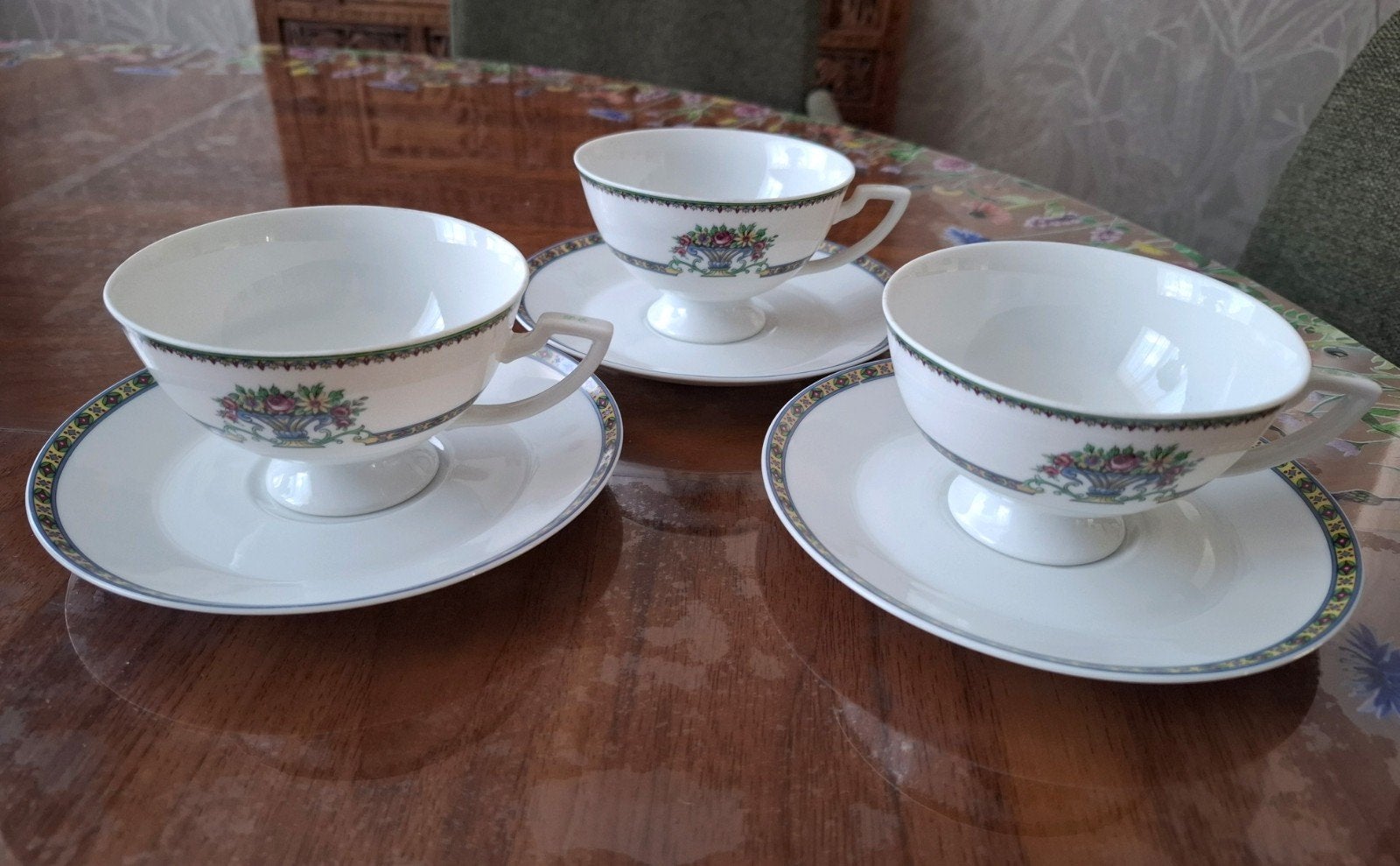 Königl. pr. Tettau kop en schotels douwe egberts, Antiek en Kunst, Ophalen of Verzenden