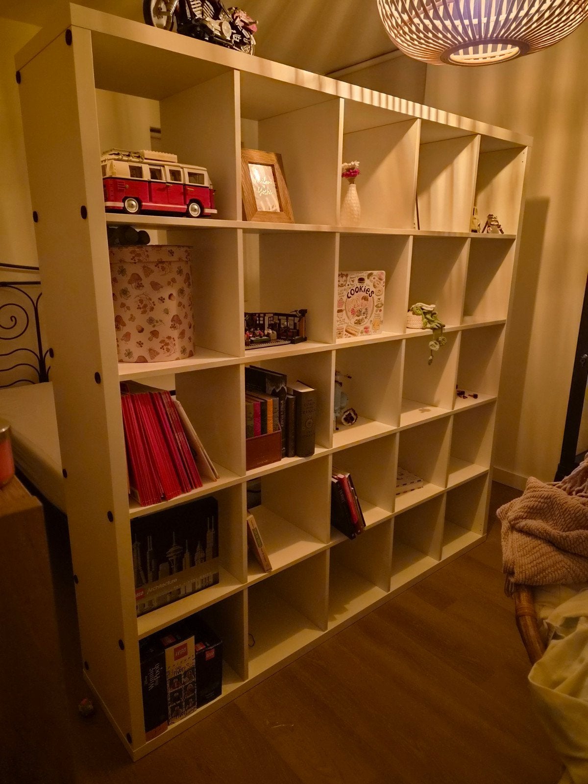 IKEA Kallax vakkenkast 5x5 - Wit, Huis en Inrichting, Ophalen, Met plank(en), Gebruikt, 150 tot 200 cm