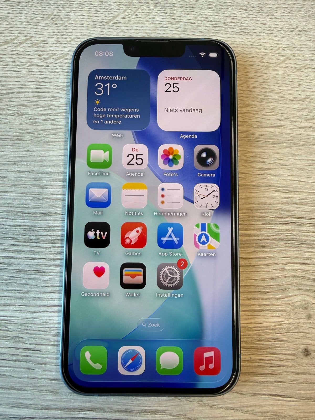 iPhone 14 Z.g.a.n, Ophalen, 128 GB, 86 %, Blauw