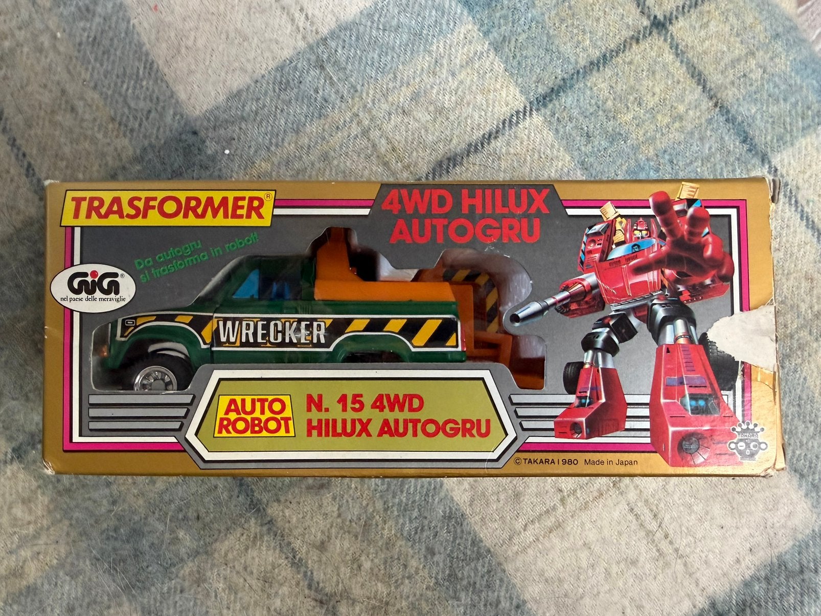 Transformers Gig Diaclone Nr. 15 Hilux Autogru Hoist, Verzamelen, Transformers, G1, Ophalen of Verzenden, Gebruikt, Autobots
