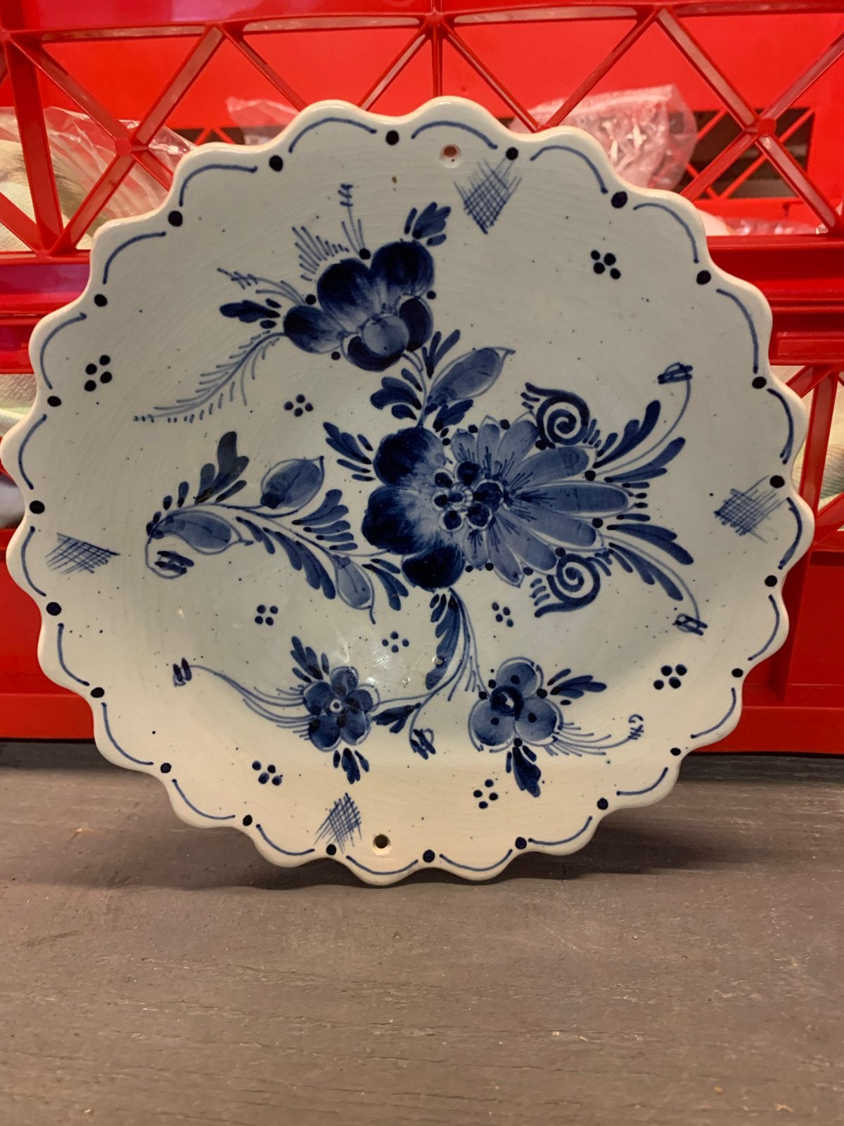 Delfts Blauw Handgeschilderd Sierbord - Holland, Ophalen
