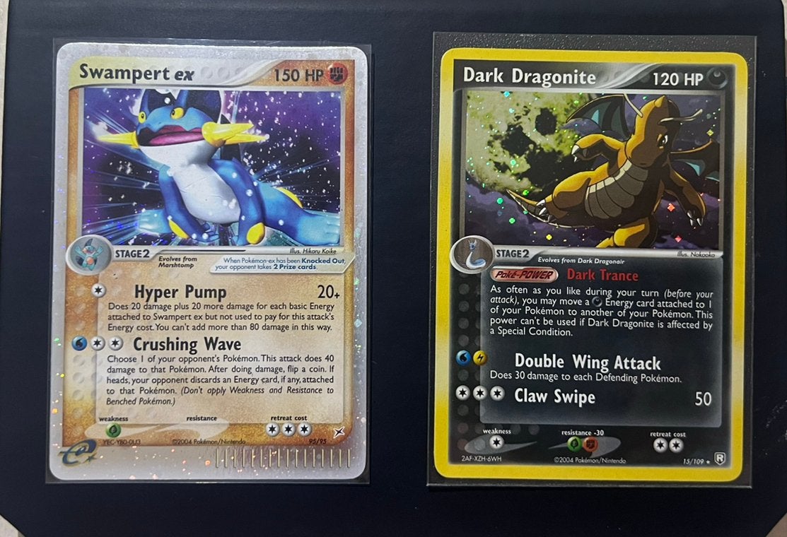 🔥VINTAGE POKÉMON 3 TOPKAARTEN –DRAGONITE•SWAMPERT EX•FURRET, Hobby en Vrije tijd, Verzamelkaartspellen | Pokémon, Ophalen, Zo goed als nieuw