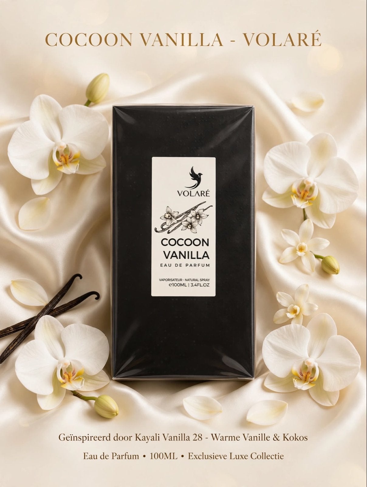 Volaré Cocoon Vanilla Eau de Parfum - 100ML Luxe Collectie, Ophalen of Verzenden, Nieuw