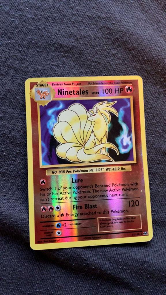 Ninetales, Ophalen of Verzenden, Zo goed als nieuw, Losse kaart