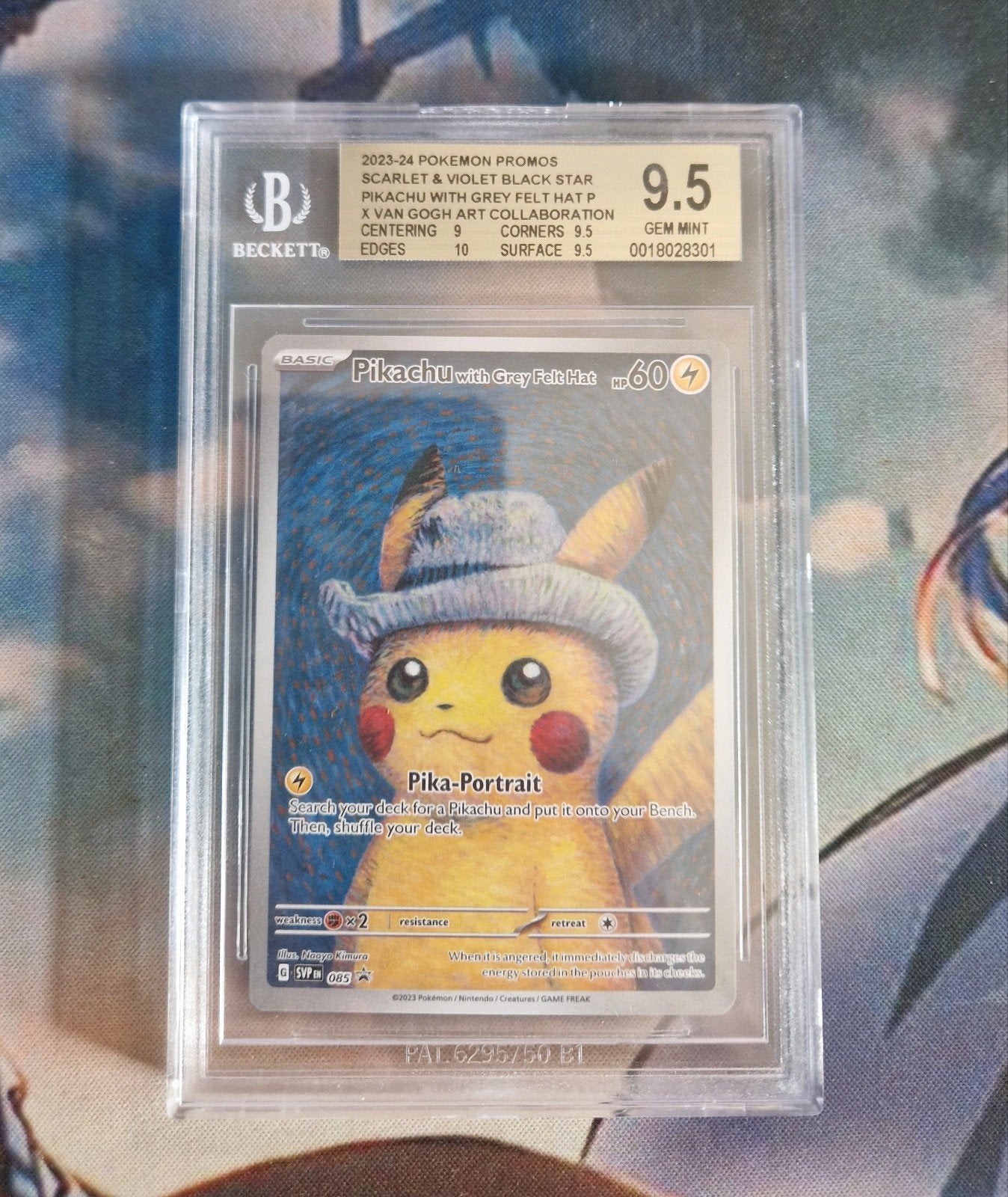Pikachu van Gogh BGS 9.5, Ophalen of Verzenden, Nieuw, Overige typen