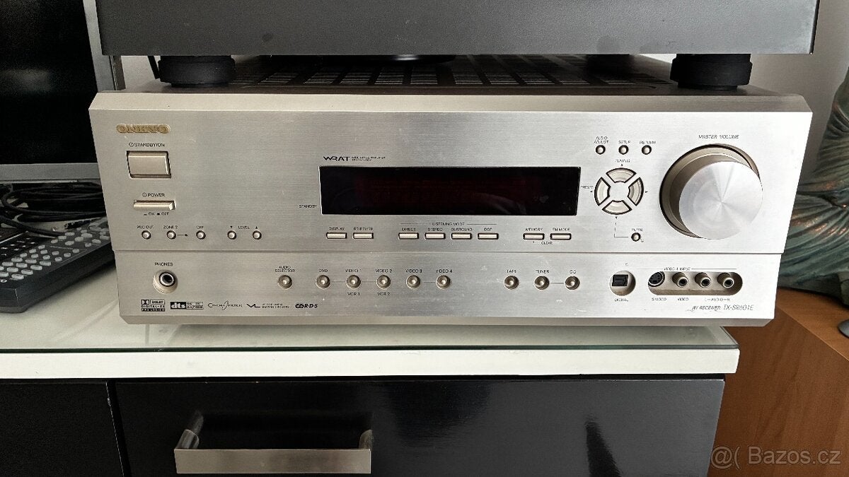 Onkyo TX-SR601 AV Receiver - Zilver, Audio, Tv en Foto, Ophalen of Verzenden, Gebruikt