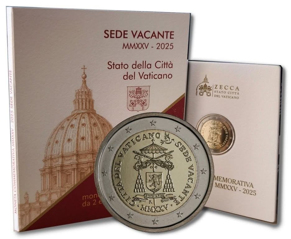 2 euro Vaticaan - Sede Vacante MMXXV, Ophalen of Verzenden, Vaticaanstad, 2 euro, Losse munt