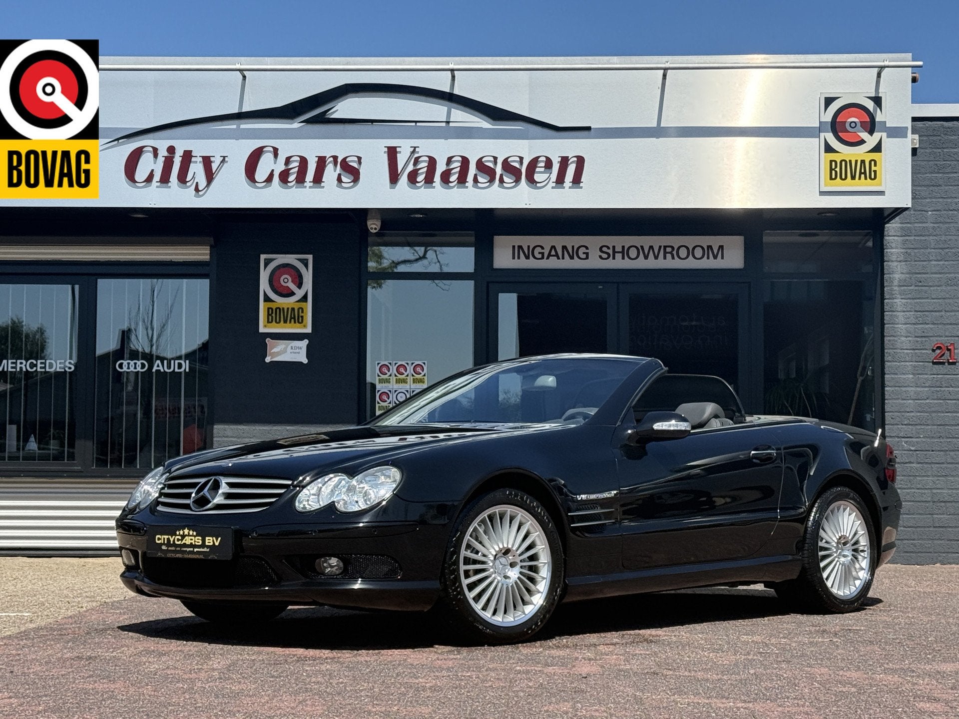 Mercedes-Benz SL-Klasse AMG 55 automaat 501 pk unieke staat, Auto's, Automaat, Achterwielaandrijving, Gebruikt, Cabriolet