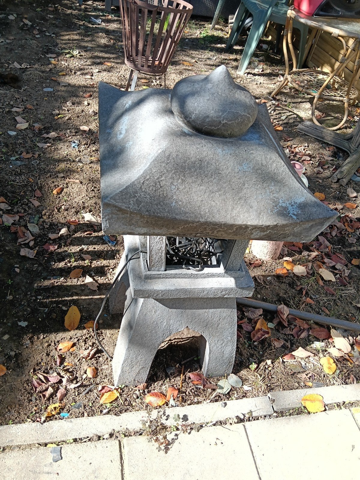 Decoratieve Japanse  lantaarn voor tuin, Tuin en Terras, Ophalen of Verzenden, Gebruikt, Overige typen