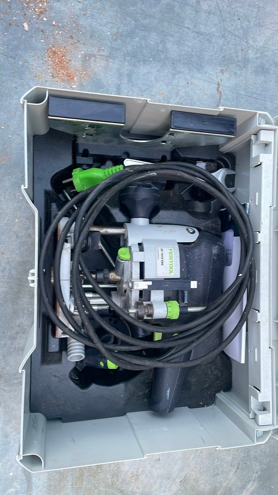 Festool Bovenfrees OF 1010 EBQ-Plus in Systainer, Ophalen of Verzenden, Gebruikt, Elektrisch, Bovenfrees